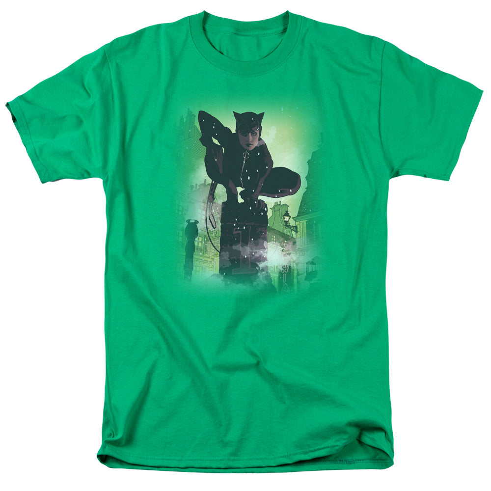 Batman - Catwoman #63 Cover - Short Sleeve Adult 18/1 - Kelly Green T-shirt