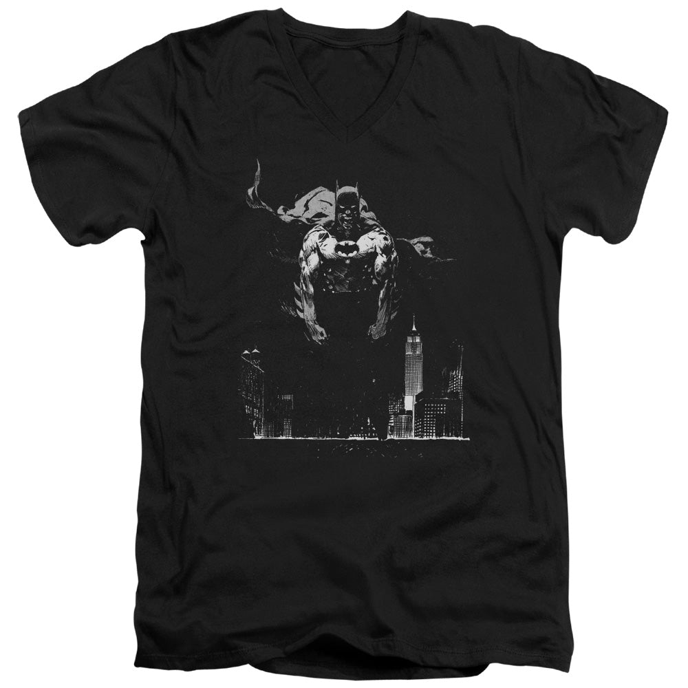 BATMAN DIRTY CITY - S/S ADULT V-NECK - BLACK T-Shirt