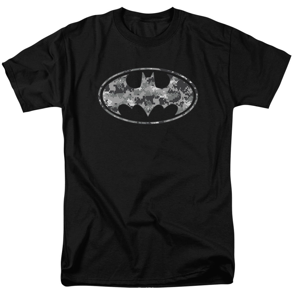 Batman - Urban Camo Shield - Short Sleeve Adult 18/1 - Black T-shirt