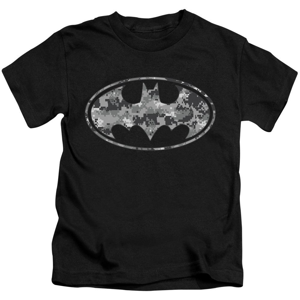 BATMAN URBAN CAMO SHIELD - S/S JUVENILE 18/1 - BLACK - T-Shirt