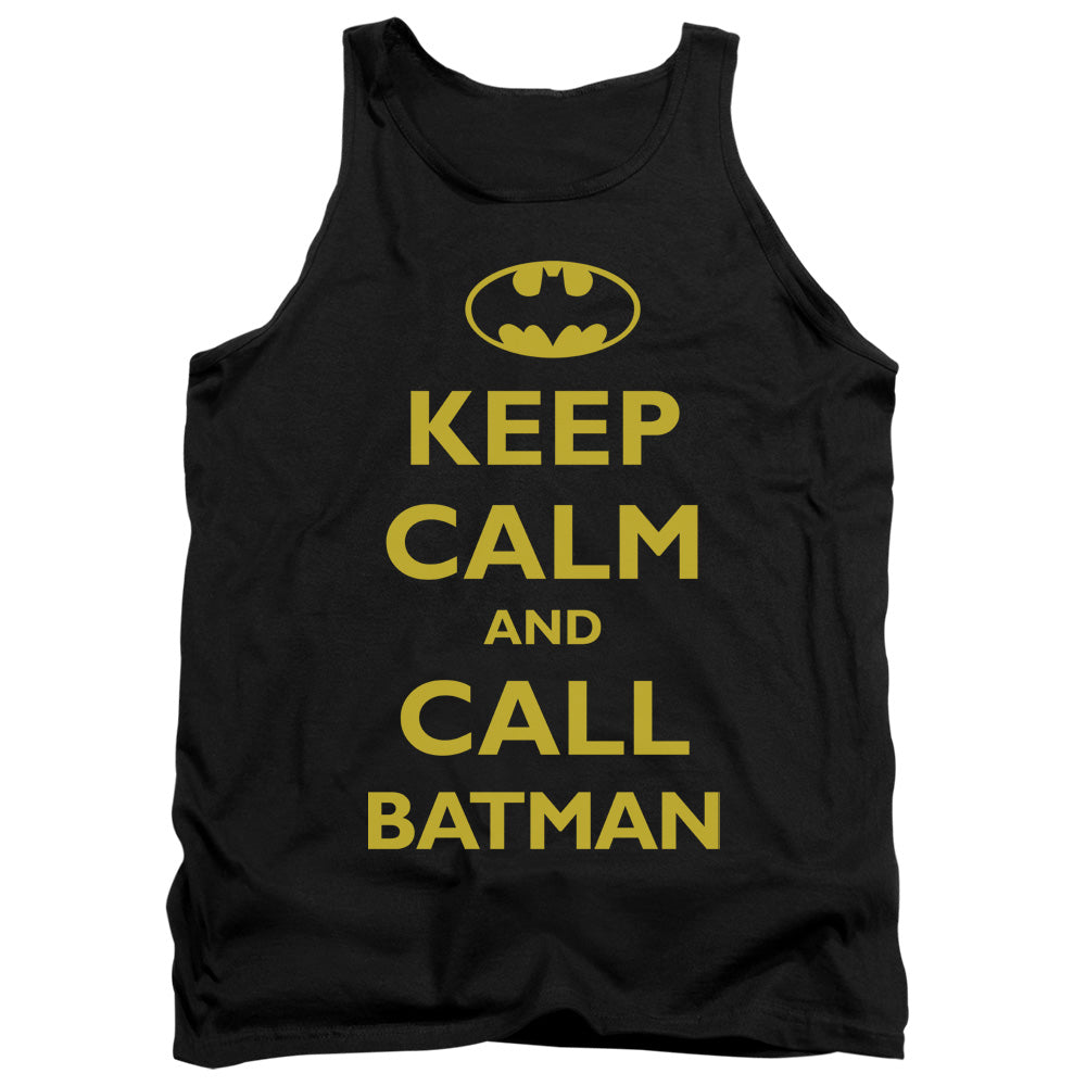 Batman - Call Batman - Adult Tank - Black