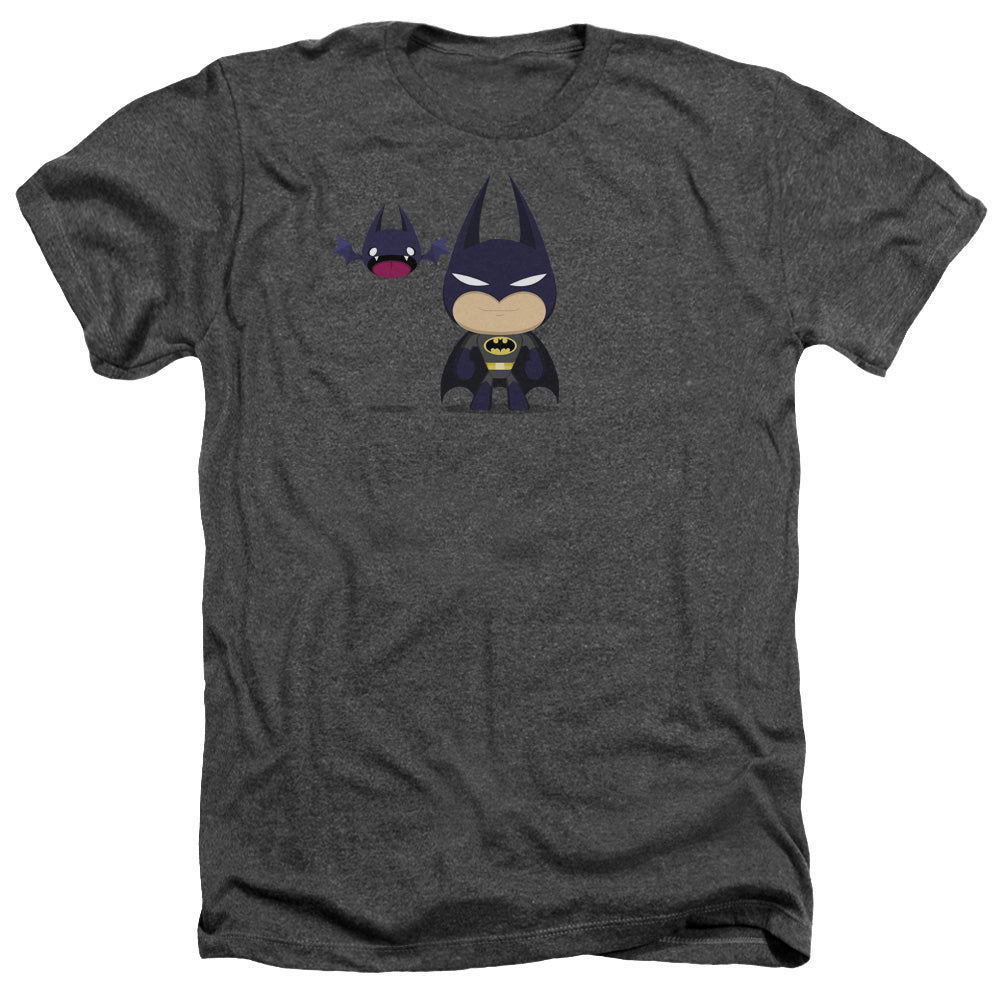 Batman - Cute Batman - Adult Heather - Charcoal