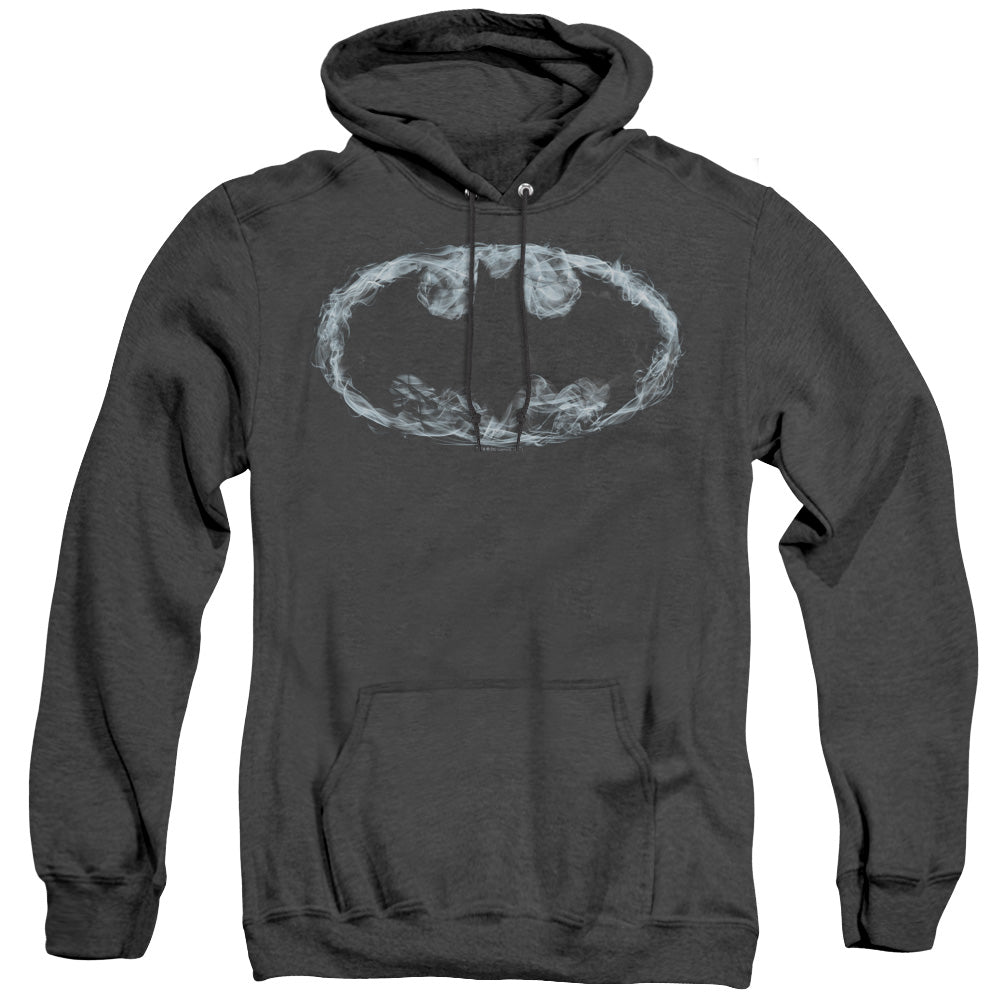 Batman - Smoke Signal - Adult Heather Hoodie - Black