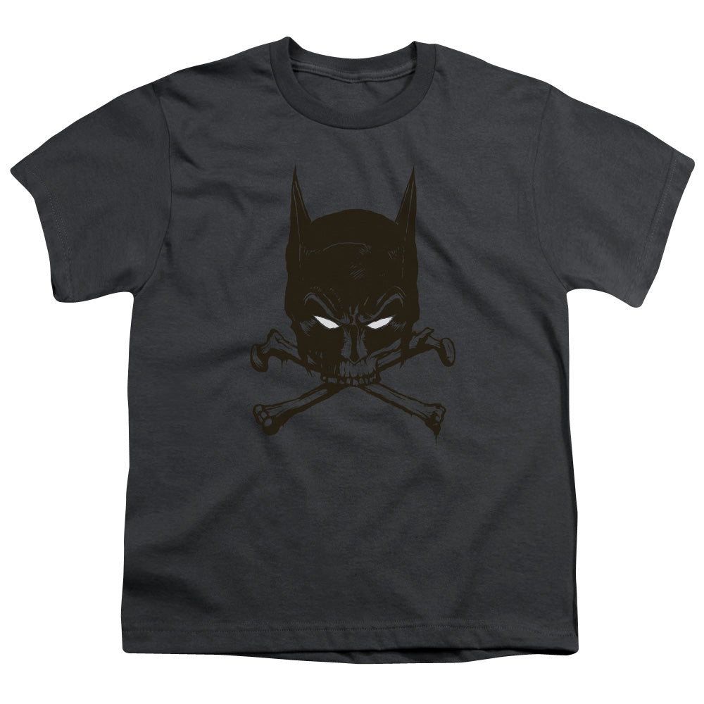 BATMAN BAT AND BONES - S/S YOUTH 18/1 - CHARCOAL T-Shirt