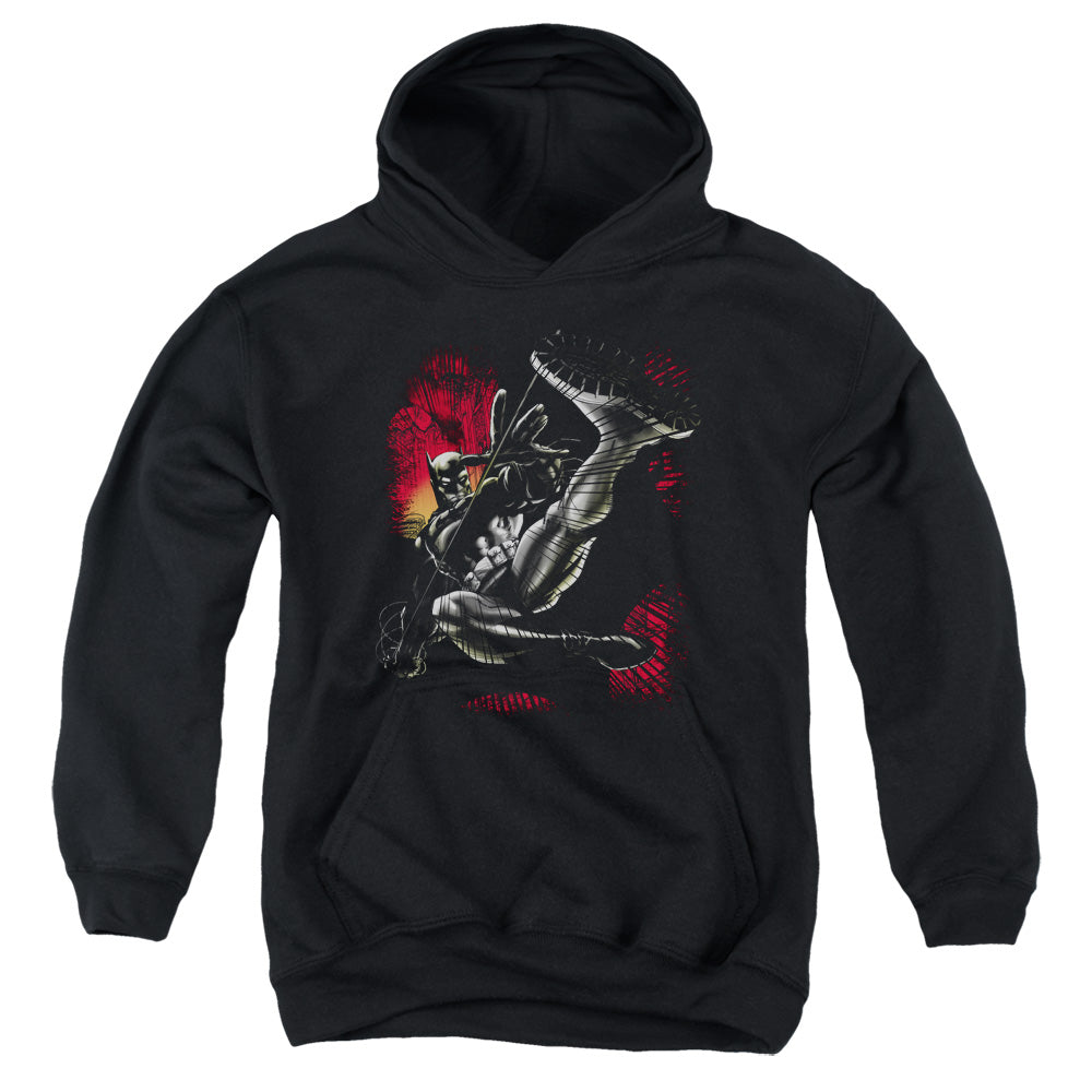 Batman - Kick Swing - Youth Pull-over Hoodie - Black