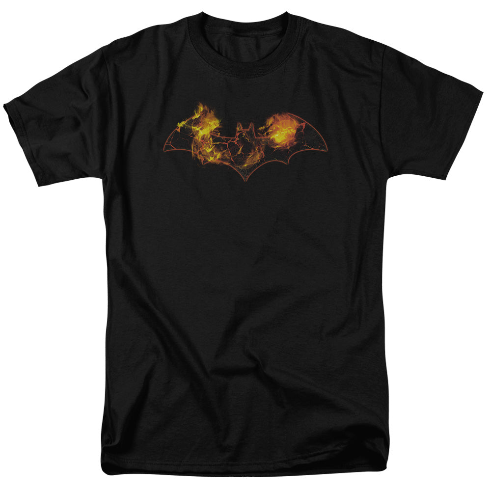 Batman - Molten Logo - Short Sleeve Adult 18/1 - Black T-shirt