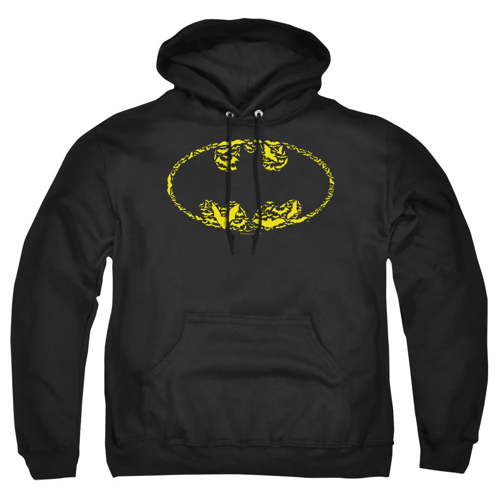 Batman - Bats On Bats - Adult Pull-over Hoodie - Black