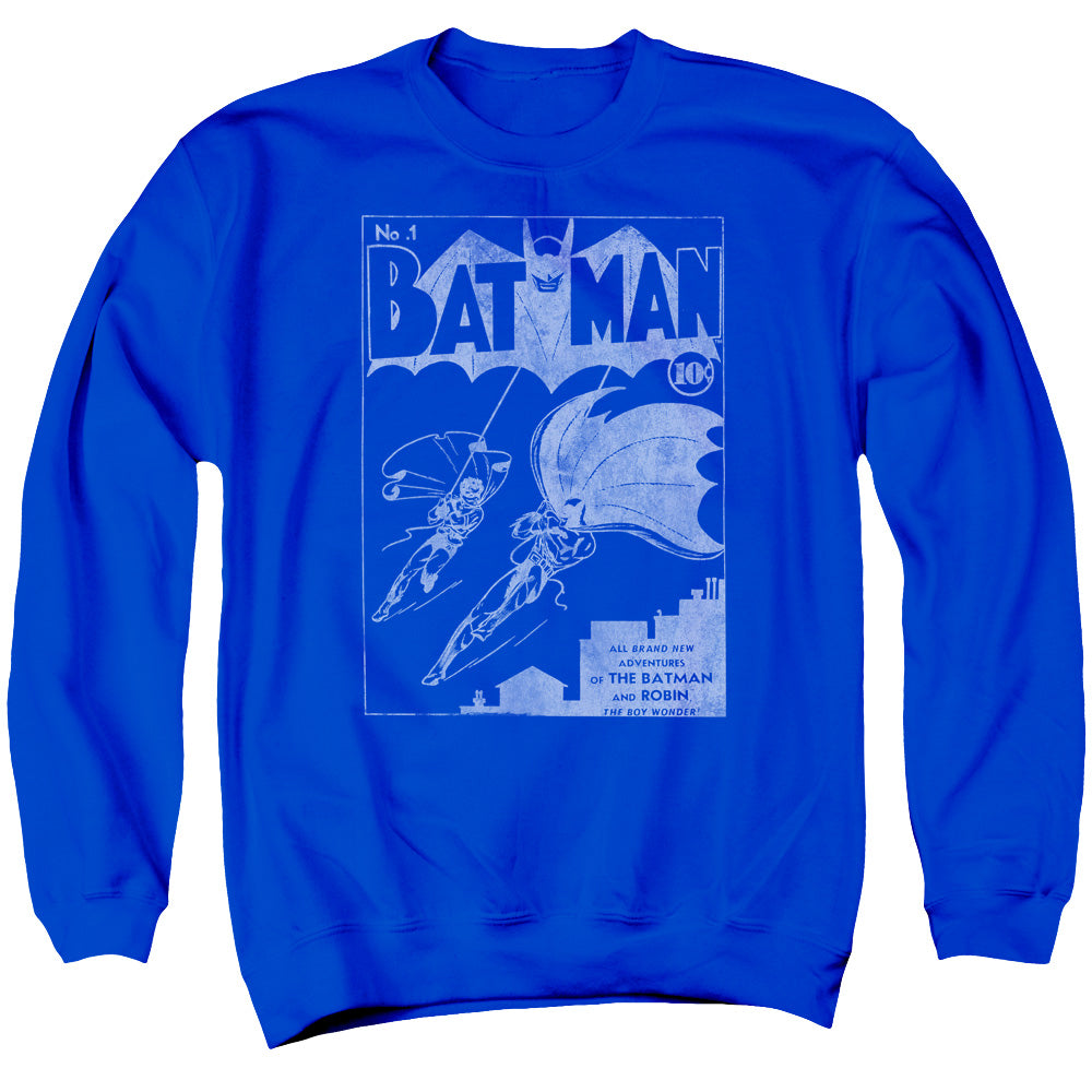 Batman Issue 1 Cover - Adult Crewneck Sweatshirt - Royal Blue