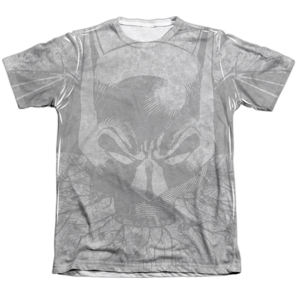 Batman - Rooted Bat Skull - Adult 65/35 Poly/cotton Short Sleeve Tee - White T-shirt