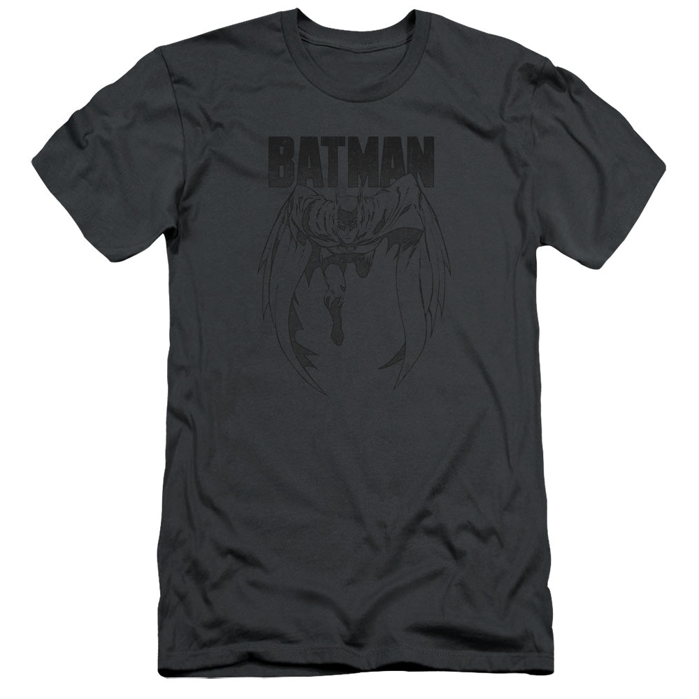 Batman - Grey Noise - Short Sleeve Adult 30/1 - Charcoal T-shirt