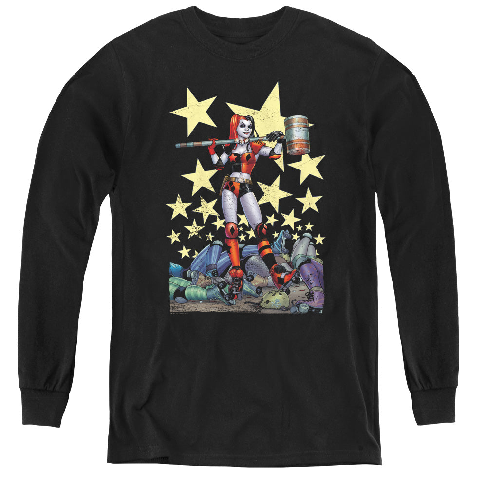 Batman - Hammer Time - Youth Long Sleeve Tee - Black