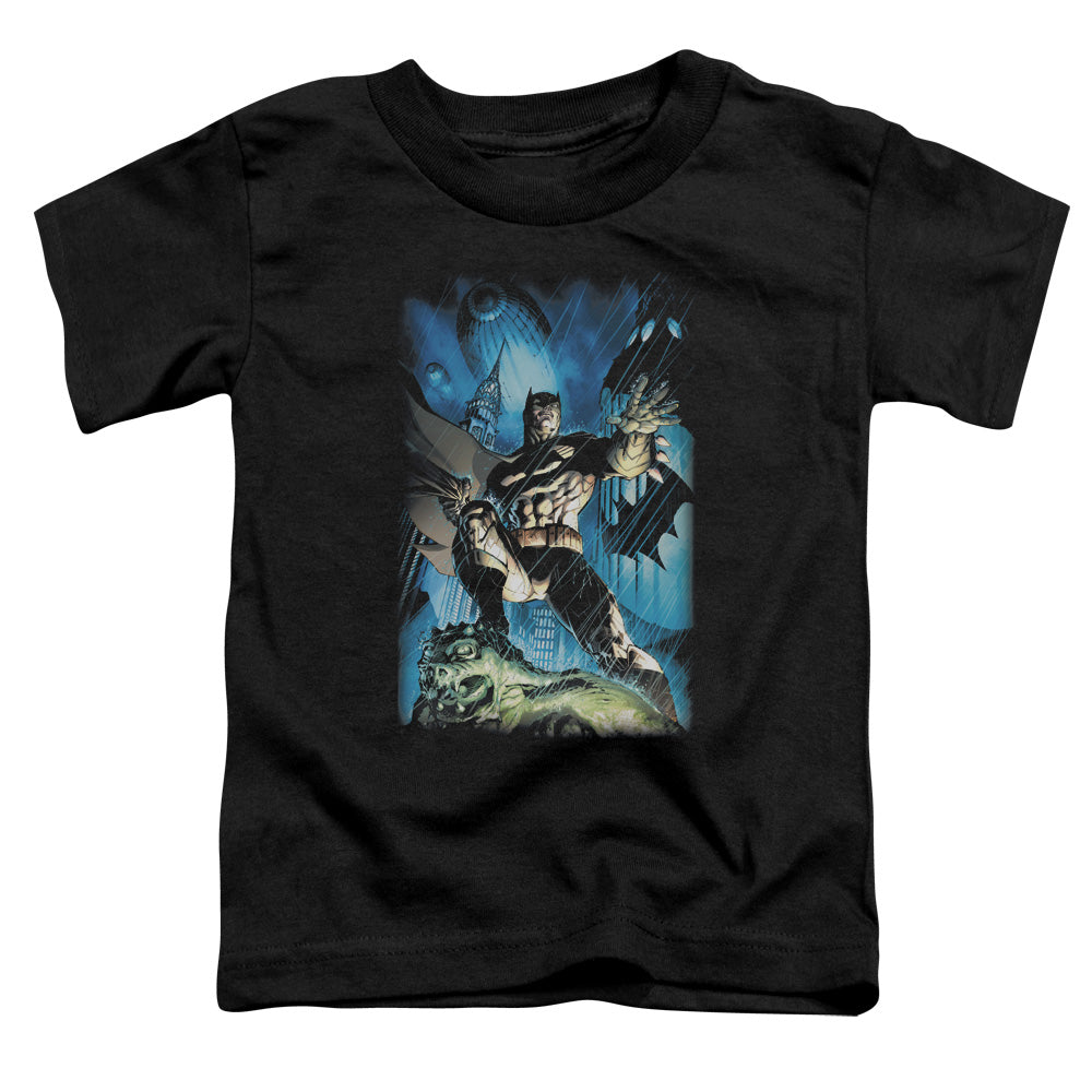 Batman - Stormy Dark Knight - Short Sleeve Toddler Tee - Black T-shirt