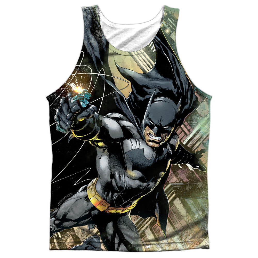 Batman - Catch - Adult 100% Poly Tank Top - White