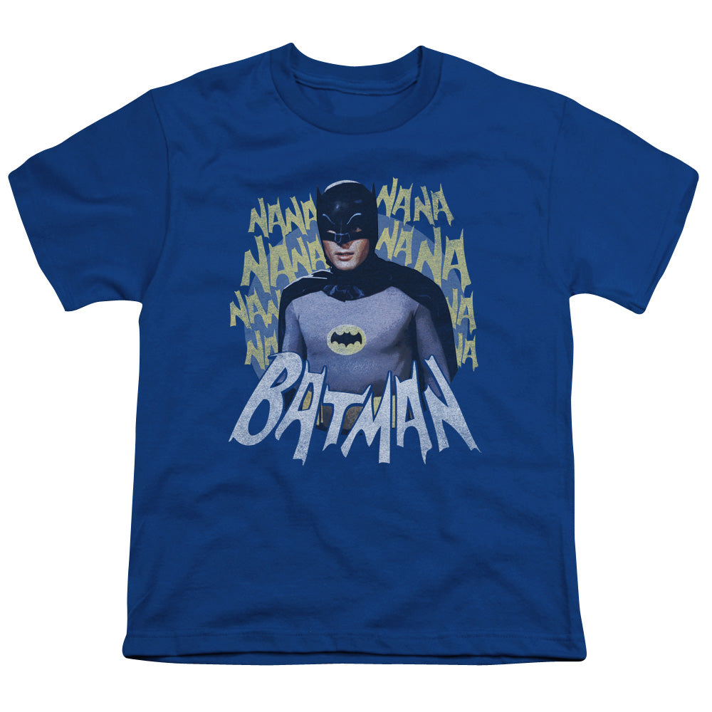 Batman Classic Tv - Theme Song - Short Sleeve Youth 18/1 - Royal Blue T-shirt