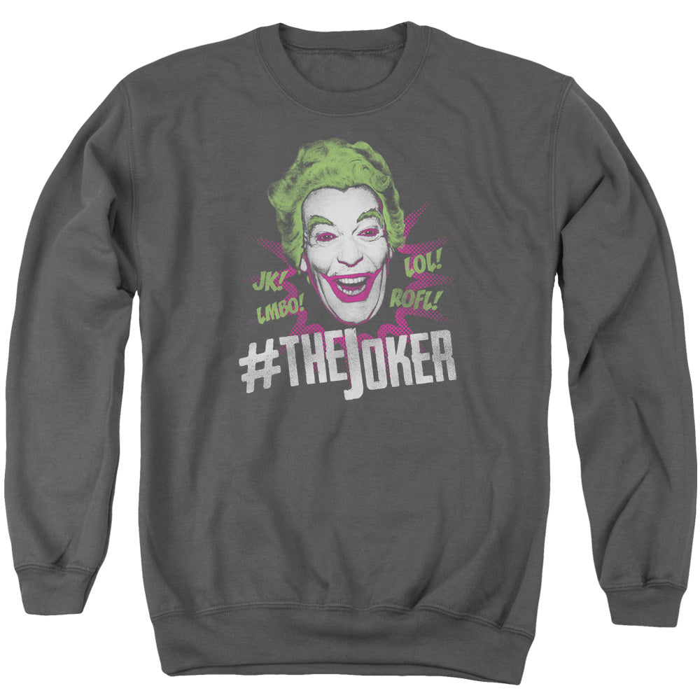 Batman Classic Tv - #joker - Adult Crewneck Sweatshirt - Charcoal