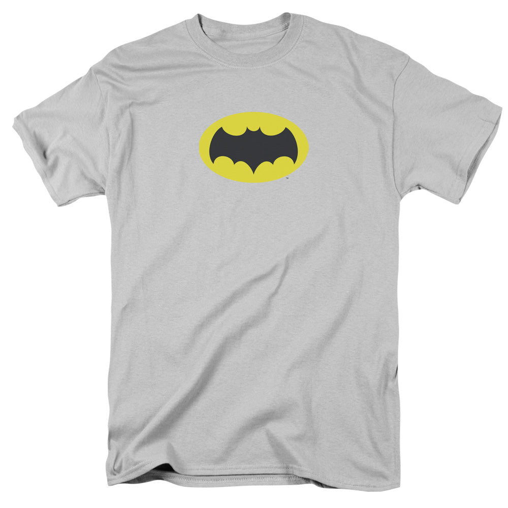 Batman Classic Tv - Chest Logo - Short Sleeve Adult 18/1 - Silver T-shirt