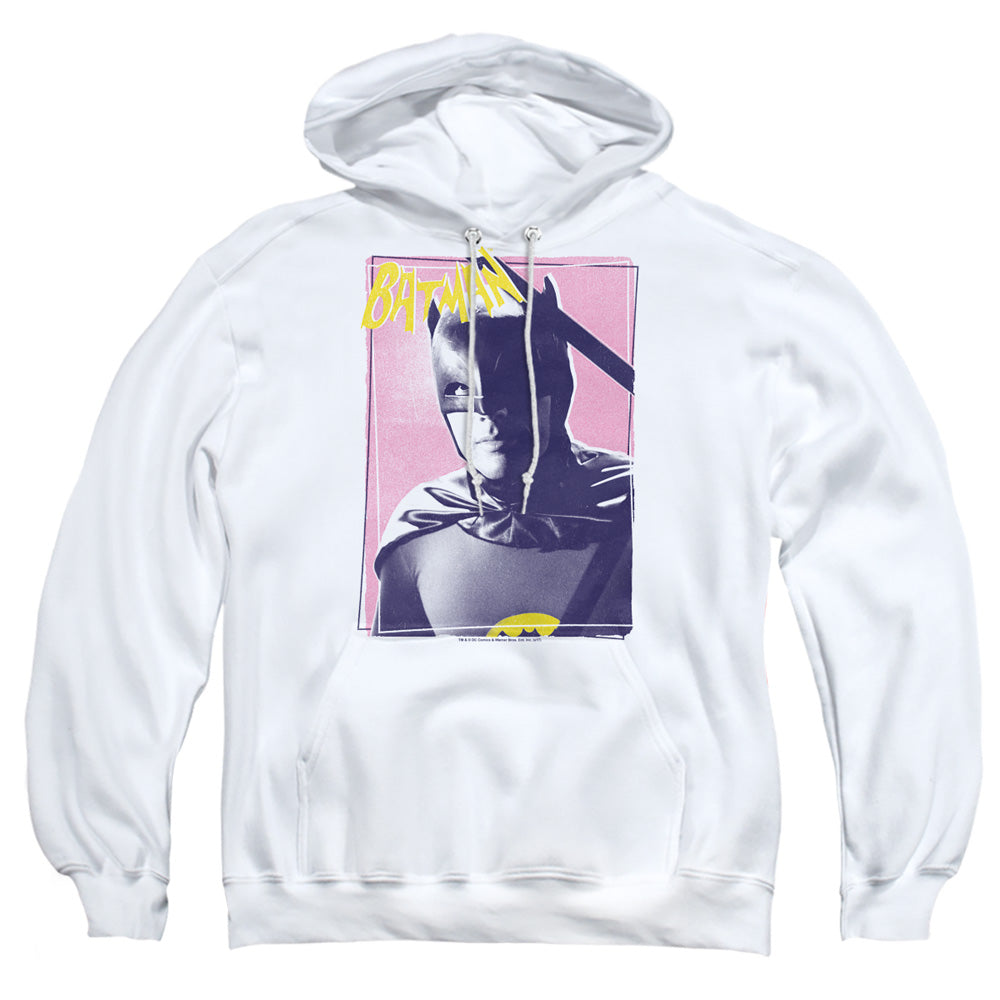 Batman Classic Tv - Wayne 80s - Adult Pull-over Hoodie - White