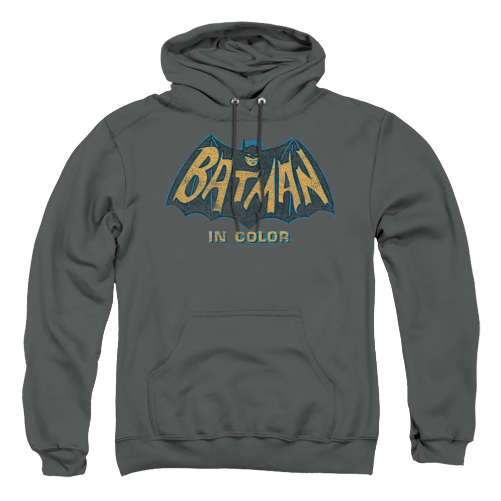 Batman Classic Tv - In Color - Adult Pull-over Hoodie - Charcoal