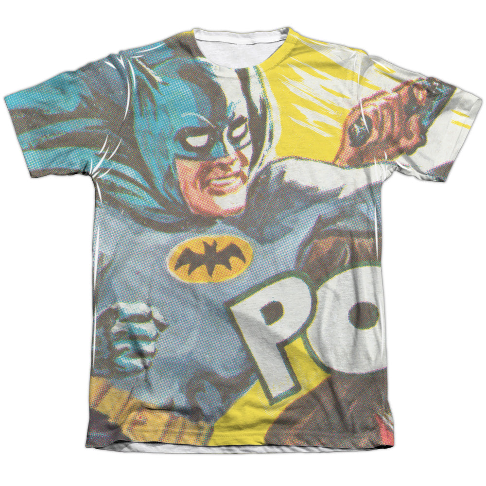 Batman Classic Tv - On The Chin - Adult Poly/cotton Short Sleeve Tee - White T-shirt