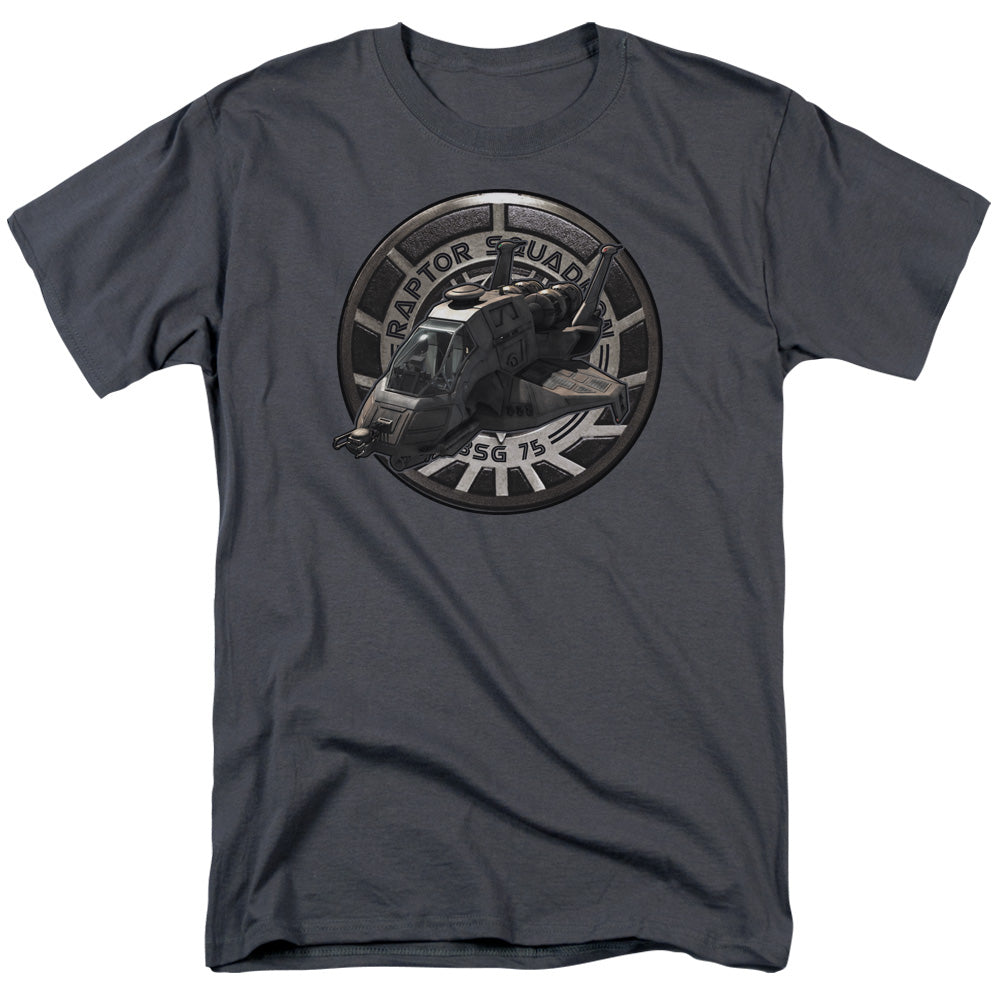 Bsg - Raptor Squadron - Short Sleeve Adult 18/1 - Charcoal T-shirt