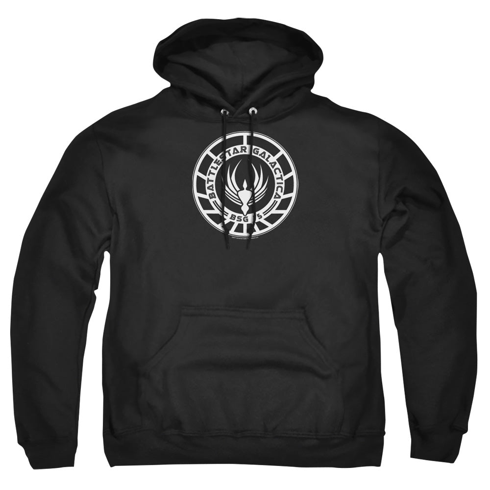 Bsg - Galactica Badge - Adult Pull-over Hoodie - Black