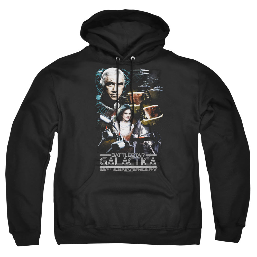 Bsg - 35th Anniversary Collage - Adult Pull-over Hoodie - Black