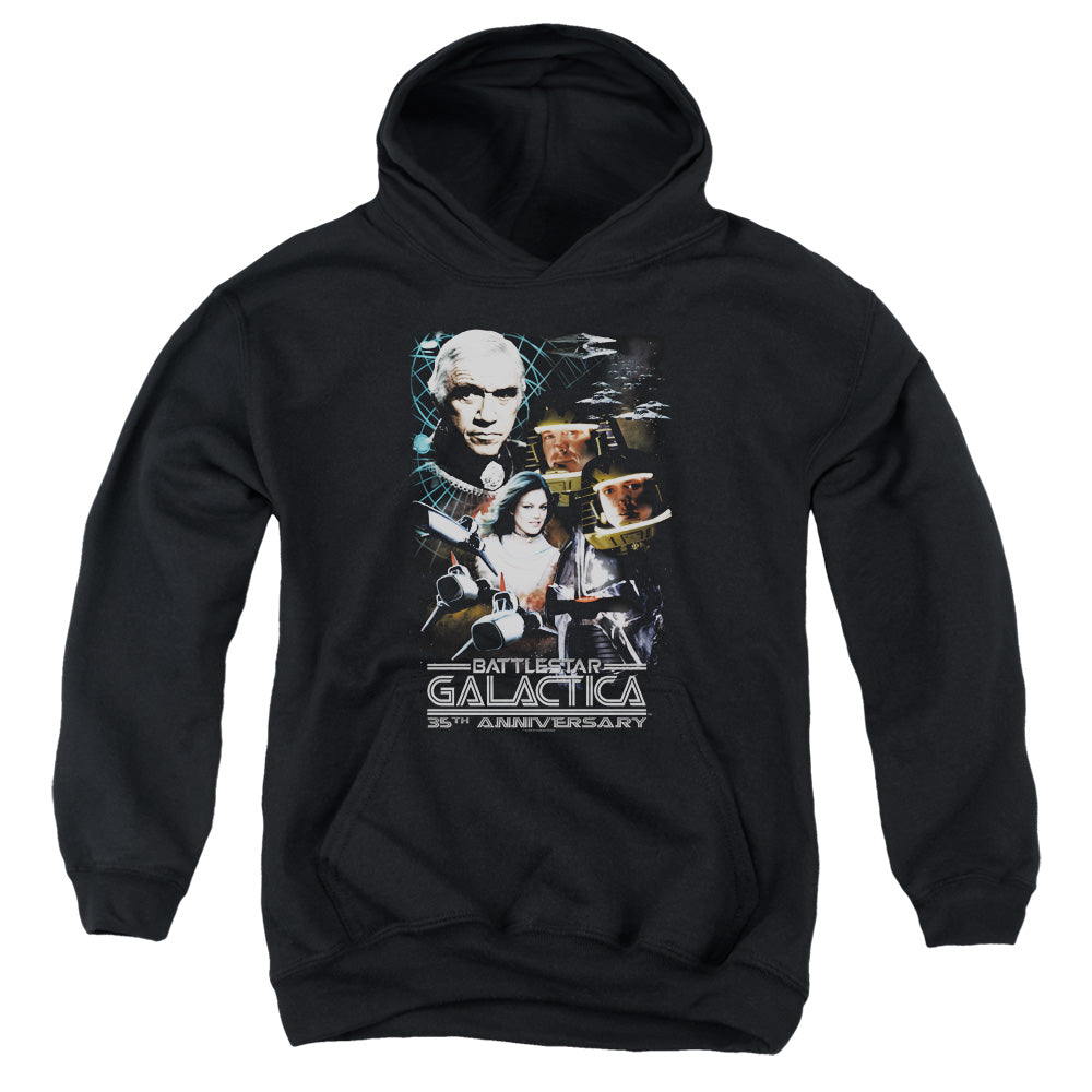 Bsg - 35th Anniversary Collage - Youth Pull-over Hoodie - Black