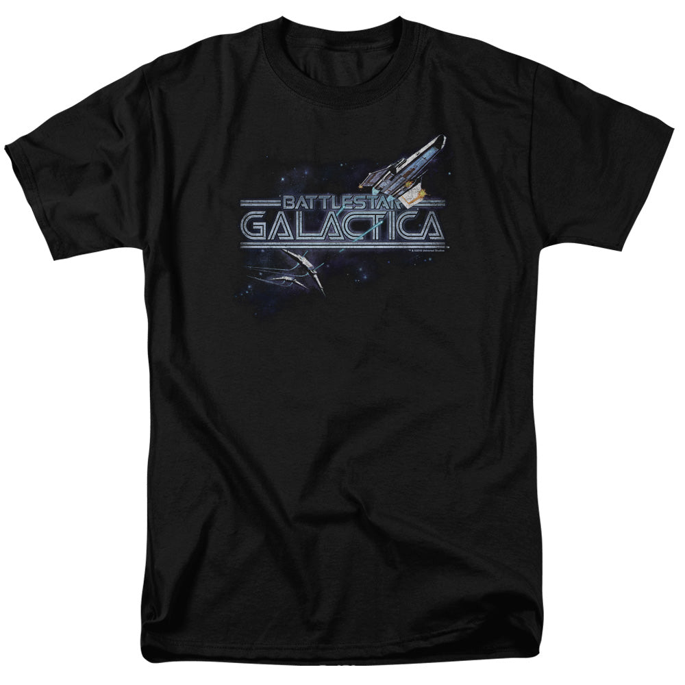 Bsg - Cylon Persuit - Short Sleeve Adult 18/1 - Black T-shirt