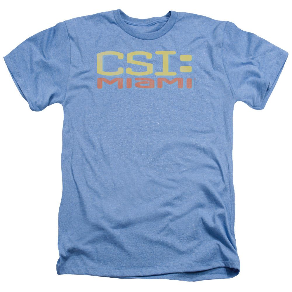 Csi Miami - Logo Distressed - Adult Heather - Light Blue