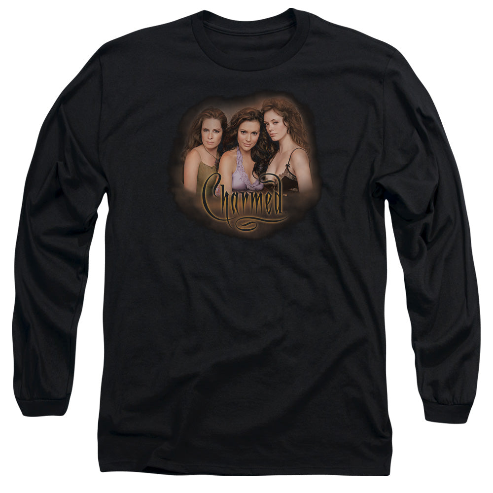 Charmed - Smokin - Long Sleeve Adult 18/1 - Black T-shirt