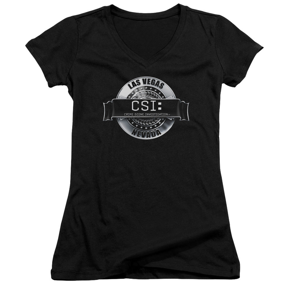 Csi - Rendered Logo - Junior V-neck - Black