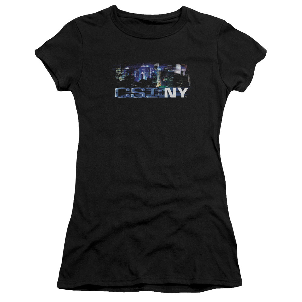 Csi Ny - Never Rests - Short Sleeve Junior Sheer - Black T-shirt