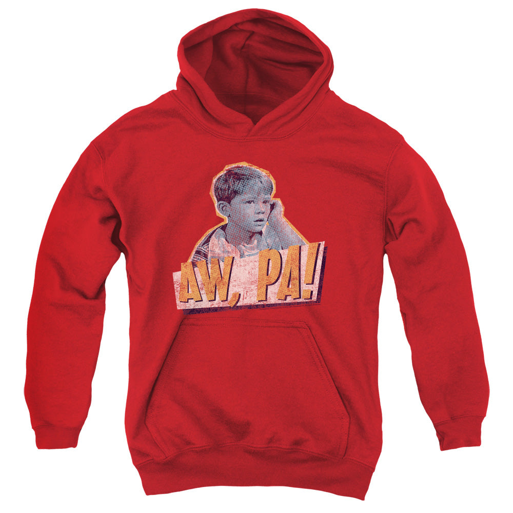 Andy Griffith Aw Pa-youth Pull-over Hoodie - Red