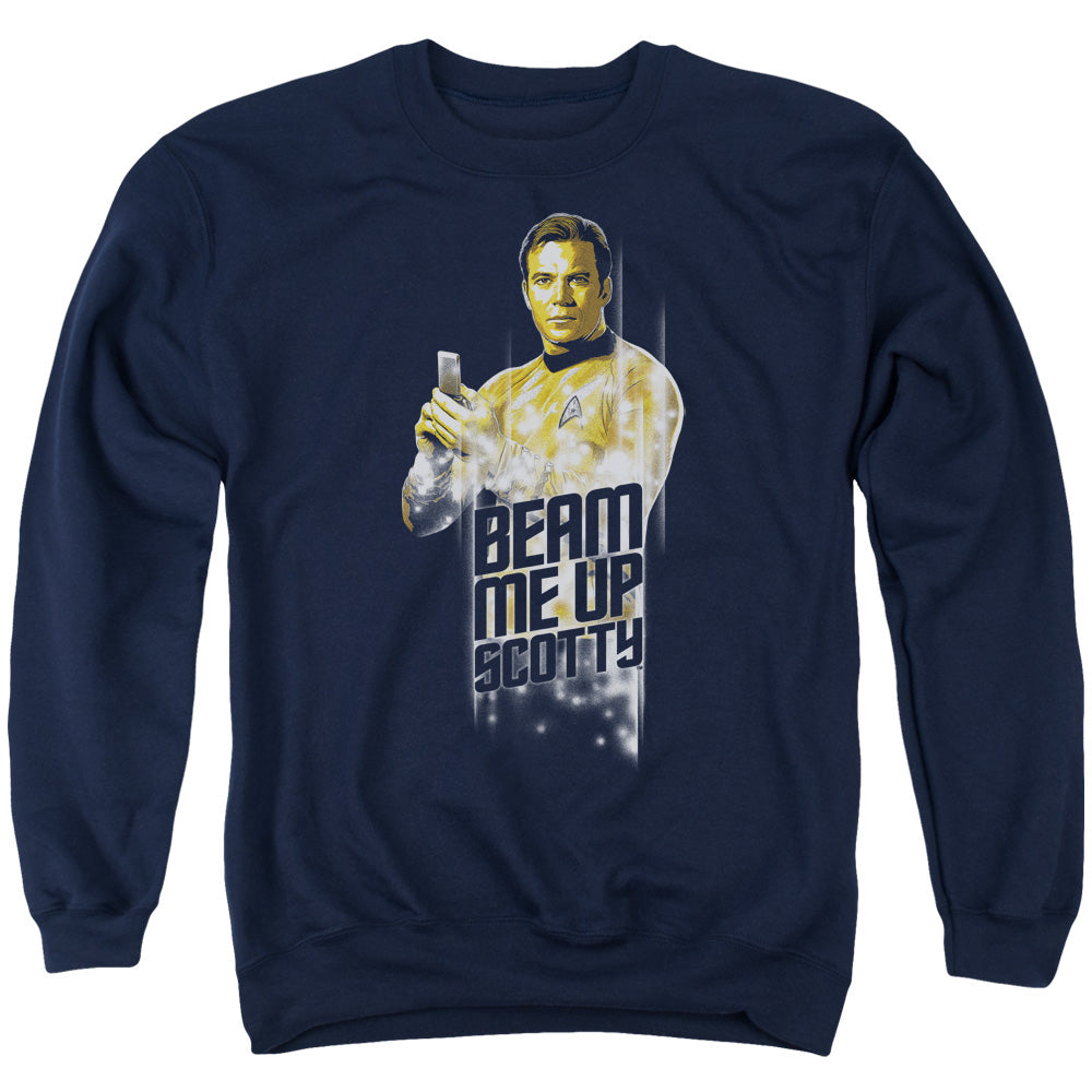 Star Trek - Beam Me Up - Adult Crewneck Sweatshirt - Navy