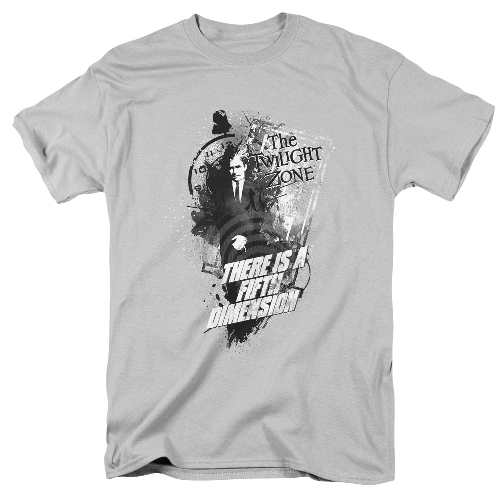 Twilight Zone - Fifth Dimension - Short Sleeve Adult 18/1 - Silver T-shirt