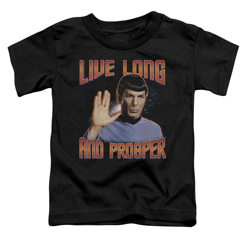 St Original - Live Long And Prosper - Short Sleeve Toddler Tee - Black T-shirt