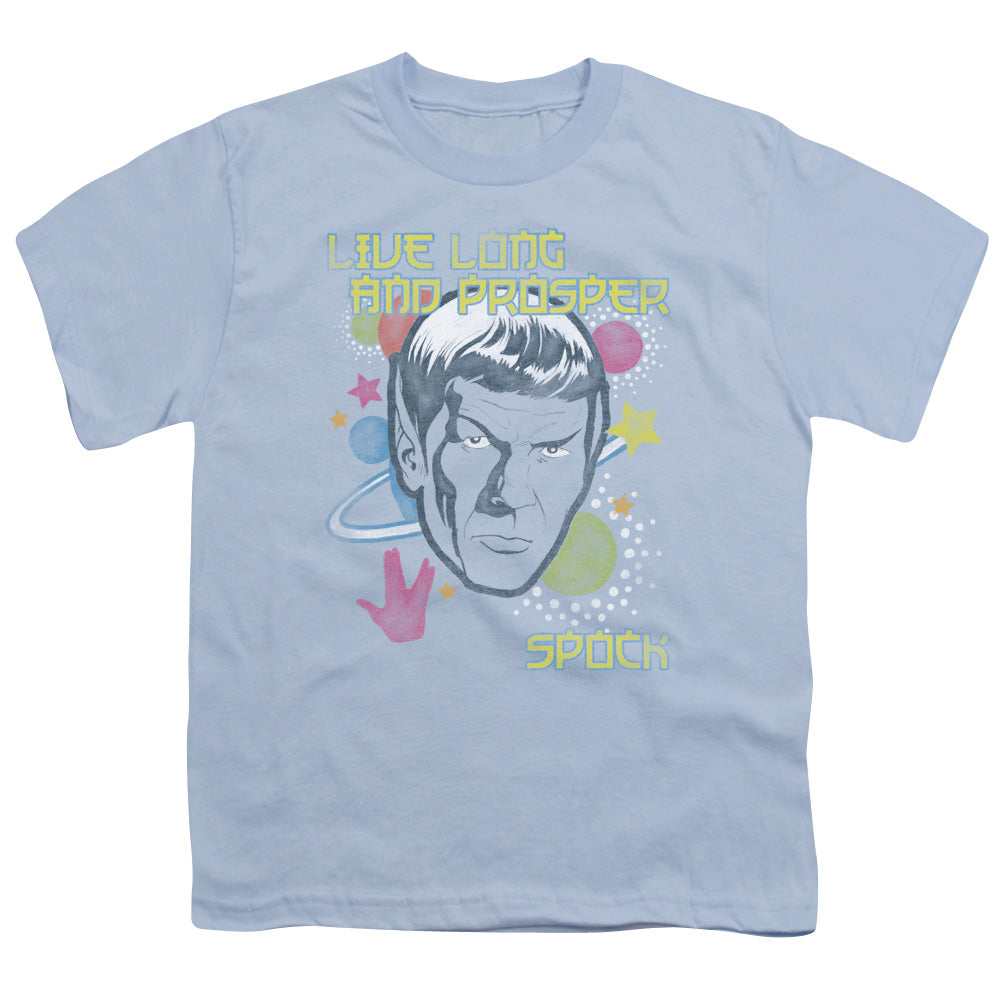 Star Trek - Japansese Spock - Short Sleeve Youth 18/1 - Light Blue T-shirt