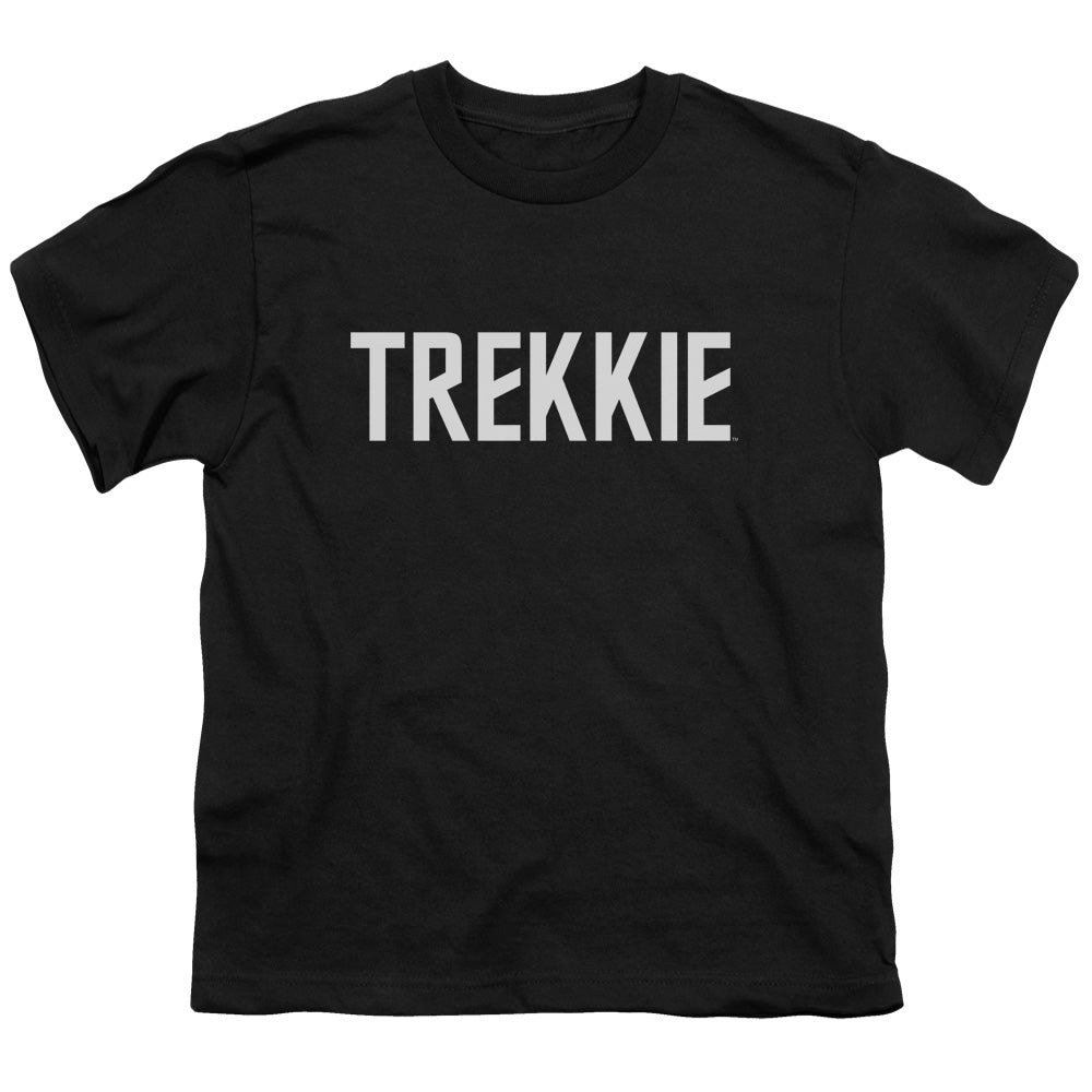 Star Trek - Trekkie - Short Sleeve Youth 18/1 - Black T-shirt