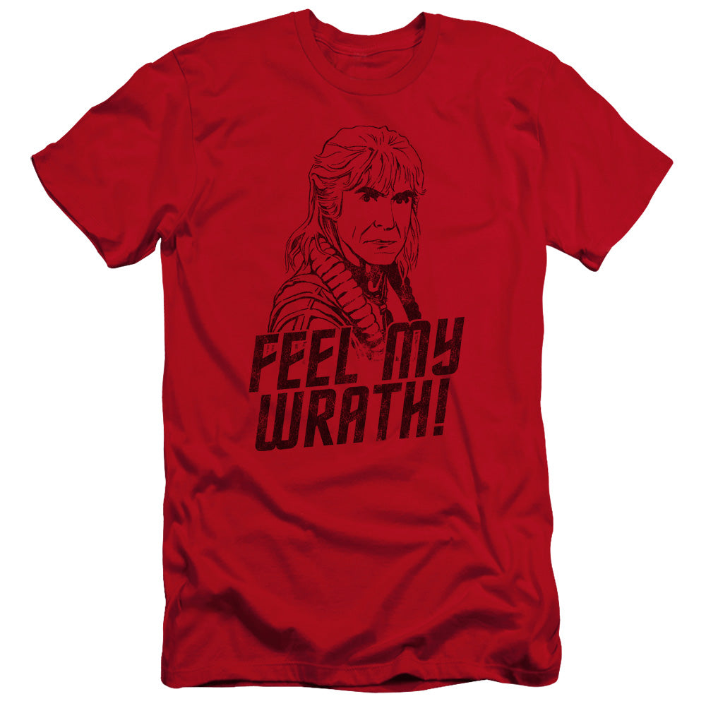 Star Trek - My Wrath-premuim Canvas Adult Slim Fit 30/1 - Red