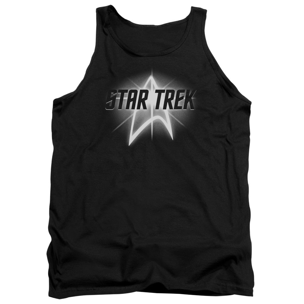 Star Trek Glow Logo - Adult Tank - Black