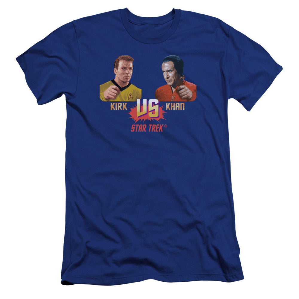 Star Trek - Kirk Vs Khan-premuim Canvas Adult Slim Fit 30/1 - Royal Blue