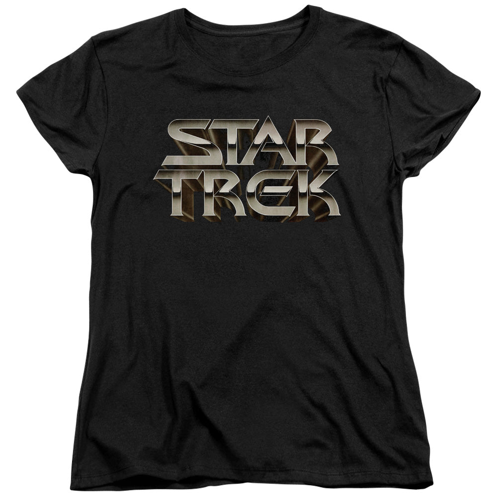 Star Trek - Feel The Steel - Short Sleeve Womens Tee - Black T-shirt