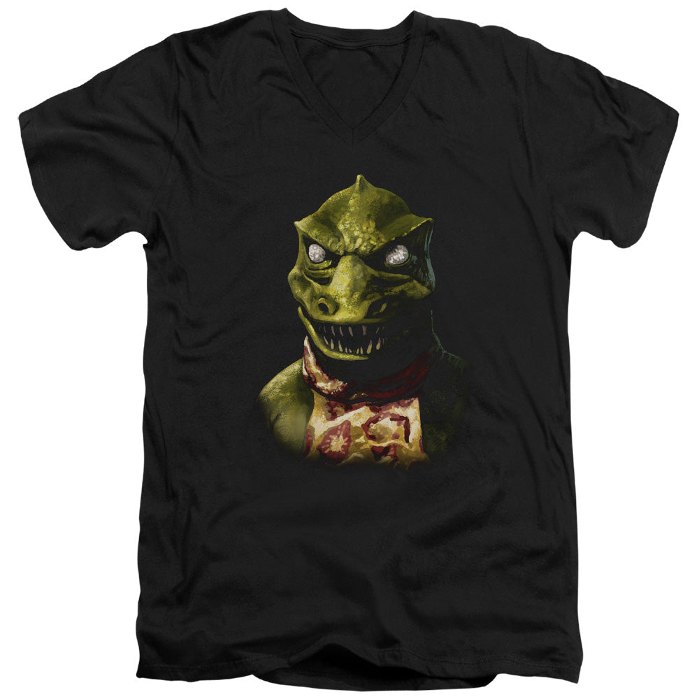 Star Trek - Gorn Bust - Short Sleeve Adult V-neck - Black T-shirt