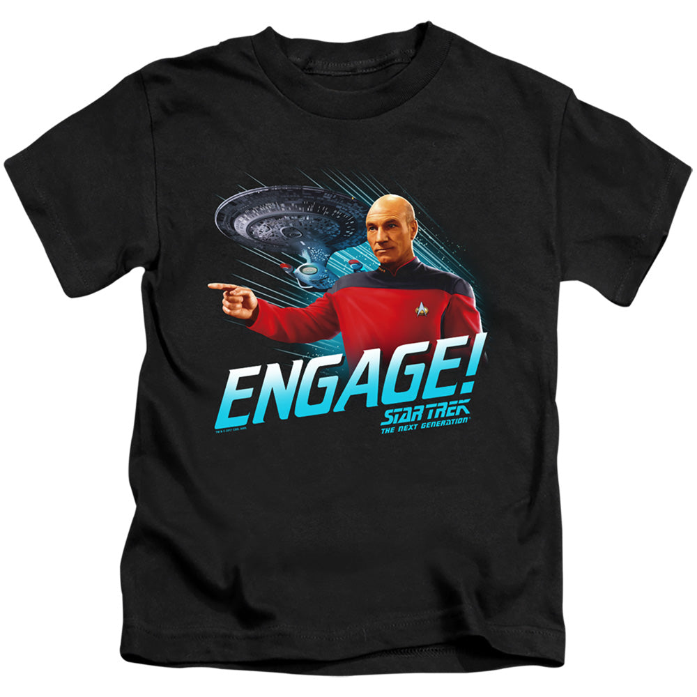 STAR TREK ENGAGE - S/S JUVENILE 18/1 - BLACK - T-Shirt