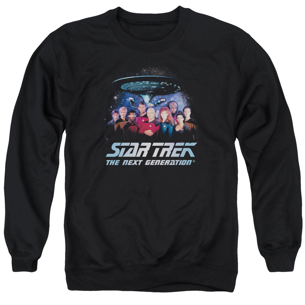 Star Trek - Space Group - Adult Crewneck Sweatshirt - Black