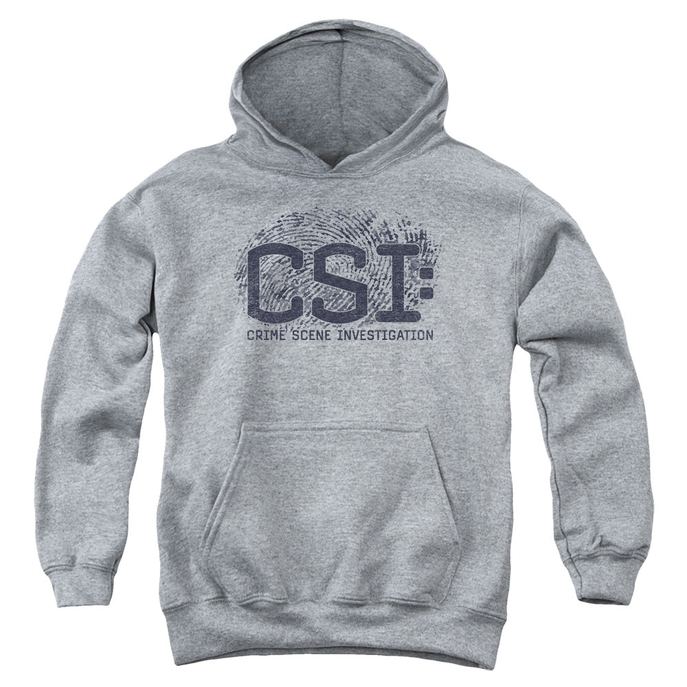 Csi - Distressed Logo - Youth Pull-over Hoodie - Heather