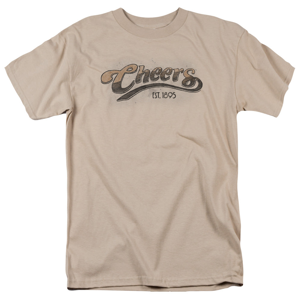 Cheers - Watercolor Logo - Short Sleeve Adult 18/1 - Sand T-shirt