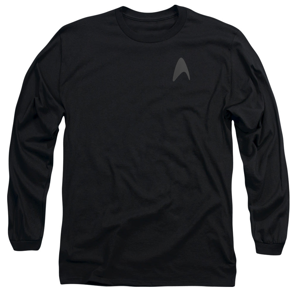 Star Trek - Darkness Command Logo - Long Sleeve Adult 18/1 - Black T-shirt