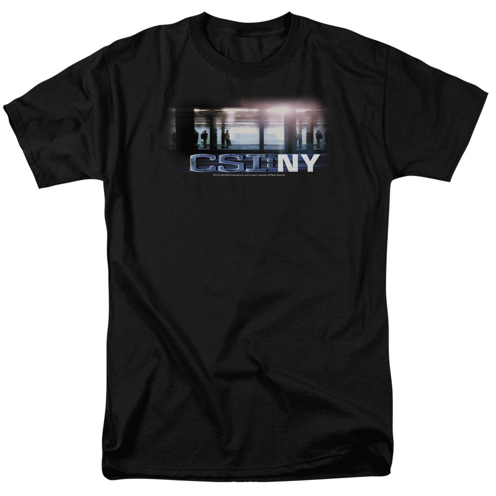 Csi - New York Subway - Short Sleeve Adult 18/1 - Black T-shirt