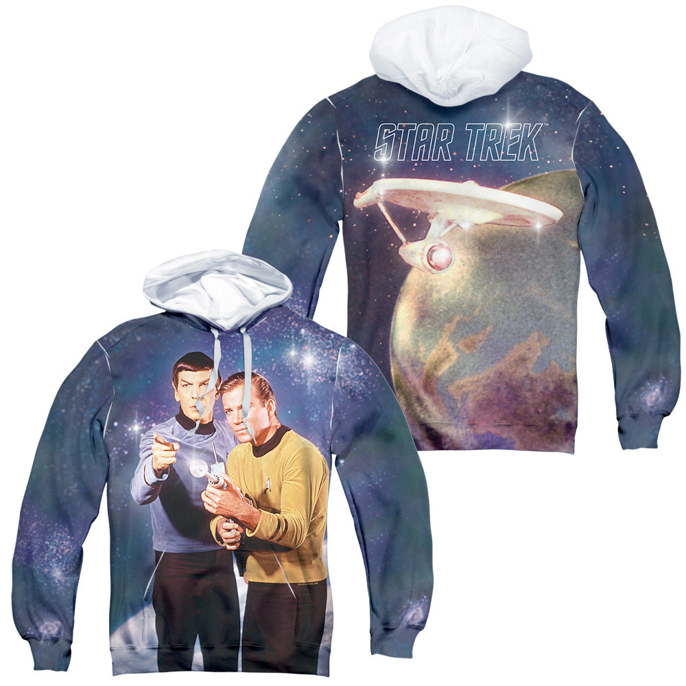 Star Trek - Protectors (Front/back Print) - Adult Poly Pullover Hoodie - White